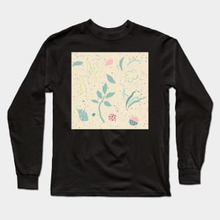 Abstract Plants Pattern Long Sleeve T-Shirt